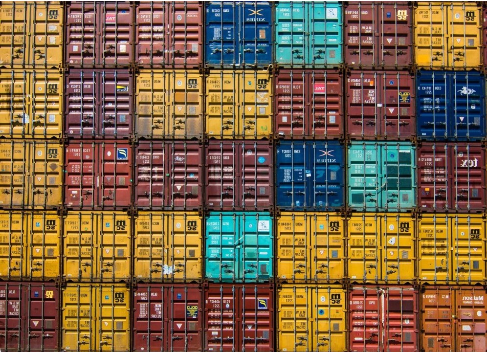 Overnight shipment van on highway